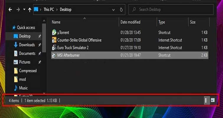 cach-an-hien-thanh-trang-thai-trong-file-explorer-tren-windows-10-skytech.company-1