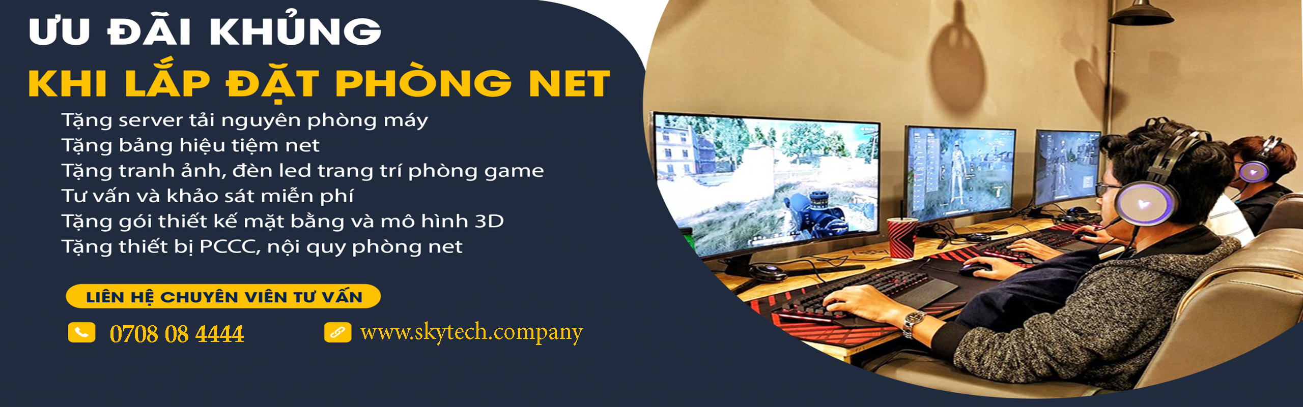 Thiết Kế Lắp Đặt Phòng Net Quán Game Tại Đà Nẵng - Công Ty Tnhh Công Nghệ  Và Giải Pháp Sky | 0708.08.4444