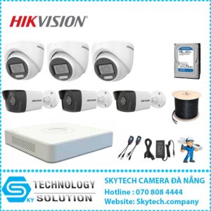 Trọn bộ 6 Camera Hikvision Full HD