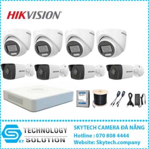 Trọn bộ 8 Camera Hikvision Full HD